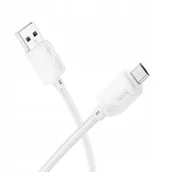 Kable USB - Kabel USB A do Micro USB Hoco 2,4A 1 m X113 biały - miniaturka - grafika 1