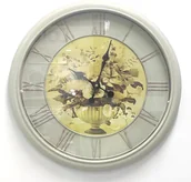 Zegary - Zegar ścienny SN54488 50 cm retro loft kwiaty . - miniaturka - grafika 1