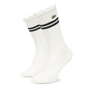 Skarpety długie Lacoste RA7788 Biały - Skarpetki damskie - miniaturka - grafika 1