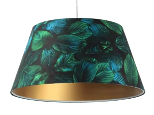Welurowa lampa wisząca z motywem liści - S412 A4-N30 - Lampy stojące Welurowa lampa wisząca z motywem liści - S412 A4-N30 - Lampy stojące - miniaturka - grafika 1