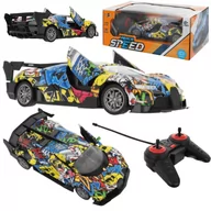 Zabawki zdalnie sterowane - LT359 SAMOCHÓD WYŚCIGÓWKA AUTO RC OTWIERANE DRZWI PILOT - miniaturka - grafika 1