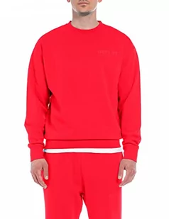 Replay Bluza męska, Poppy Red 555, XXL - Bluzy męskie - miniaturka - grafika 1
