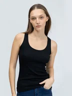 Koszulki i topy damskie - BIG STAR Top w kolorze czarnym - miniaturka - grafika 1