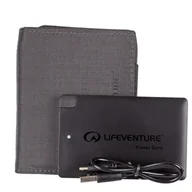 Portfele - Portfel LifeVenture Rfid Charger Wallet with power Kolor: szary - miniaturka - grafika 1