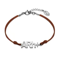 Bransoletki - Bransoletka z grupą krwi srebro rodowane - miniaturka - grafika 1