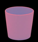 Donice - Osłonka ceramiczna LUZON różowa 12,5 cm - miniaturka - grafika 1