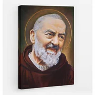 Ikony i obrazy sakralne - Święty Ojciec Pio - obraz polycanvas, 20x30 - miniaturka - grafika 1