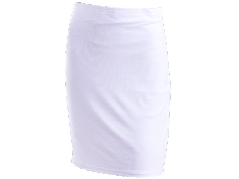 Spódnica ołówkowa z wiskozy biała