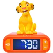 Wyposażenie pokoiku dziecięcego - Budzik z lampką nocną LEXIBOOK Disney Król Lew RL800AN - miniaturka - grafika 1