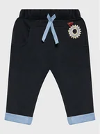 Spodnie i spodenki dla dziewczynek - United Colors Of Benetton Spodnie dresowe 3J74GF00X Czarny Regular Fit - miniaturka - grafika 1