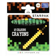 Przybory szkolne - Starpak Kredki woskowe Pixel Game 484792 12 kolorów - miniaturka - grafika 1