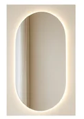 Lustra - Lustro Owalne LED Bez Ramy POLEROWANE PODŚWIETLANE IP 67 Glass Buster Lustro Owalne LED Bez Ramy POLEROWANE PODŚWIETLANE IP 67 Glass Buster - miniaturka - grafika 1