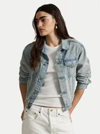 Kurtki damskie - Polo Ralph Lauren Kurtka jeansowa 211969393001 Niebieski Regular Fit - miniaturka - grafika 1