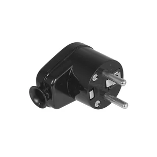 Wtyczka Kątowa Rozbieralna 2P+Z , 16A , 250V Wt-16 Czarny Vayox - Gniazdka elektryczne - miniaturka - grafika 1