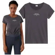 Bluzki damskie - Koszulka damska 4F antracyt H4Z21 TSD020 22S-XS - miniaturka - grafika 1