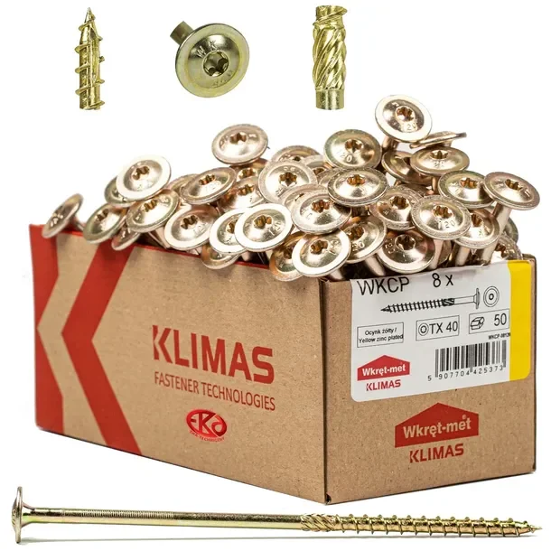 Wkręty Ciesielskie 8x400 Torx Łeb Talerzowy 50szt