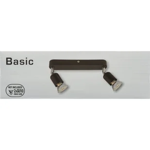 Listwa reflektorowa BASIC czarna GU10 - Oprawy, klosze i abażury - miniaturka - grafika 1