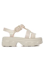 Sandały damskie - Melissa Sandały Melissa Ella Ad 35791 Beżowy - miniaturka - grafika 1