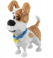 Klocki - Klocki Logo Słodki Piesek Śliczny Pies Z Klocków Model Puzle Dog 3d Prezent - miniaturka - grafika 1