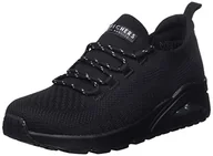 Trampki damskie - Skechers Damskie trampki UNO, czarne, 3,5 UK - miniaturka - grafika 1