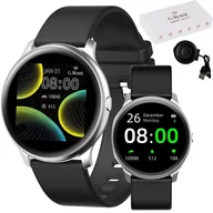 Smartwatch - Gino Rossi Sw010-11 Czarno-Srebrny - miniaturka - grafika 1