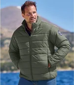 Kurtki męskie - Lekka pikowana kurtka khaki Mężczyzna Atlas For Men - Kolor : Zielony - Rozmiar : 4XL - miniaturka - grafika 1