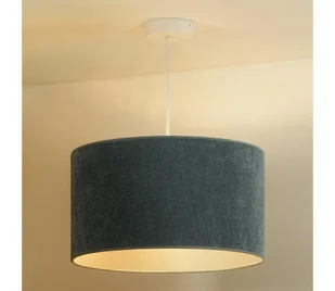 Duolla - Żyrandol na lince CORDUROY 1xE27/15W/230V jasny śr. 40 cm niebieski - Lampy sufitowe - miniaturka - grafika 1