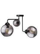 Lampy sufitowe - KET LAMPA sufitowa KET1198 loftowa OPRAWA szklane kule balls czarne KET1198 - miniaturka - grafika 1