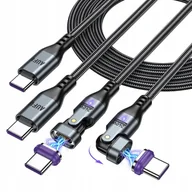Kable USB - Kabel Magnetyczny USB-C Ruchomy 240W 1,8m 2.szt - miniaturka - grafika 1