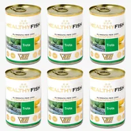 Mokra karma dla psów - Healthy Fish Pstrąg 6 x 400g karma dla psa monobiałkowa - miniaturka - grafika 1