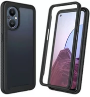 Etui i futerały do telefonów - FULL BODY "2" 360 pancerne etui pokrowiec Oppo Reno 7 Lite 5G czarny - miniaturka - grafika 1