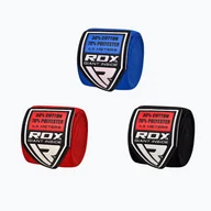 Pozostałe akcesoria do sportów walki - Bandaże bokserskie RDX Hand Wraps Combine Plus red/black/blue - miniaturka - grafika 1