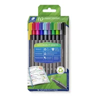 Cienkopisy - Staedtler 334 RC10 cienkopis Drobny Różne kolory 10 szt. - miniaturka - grafika 1