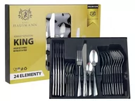 Zestawy sztućców - Sztućce Zestaw Komplet Sztućców 24 El połysk 6 os. - miniaturka - grafika 1