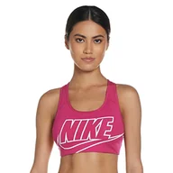 Biustonosze - Nike Damski biustonosz Med Futura Fireberry/White S - miniaturka - grafika 1