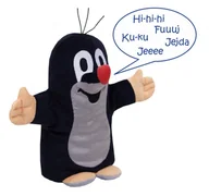 Zabawki interaktywne dla dzieci - MÚ BRNO Mówiący Krecik Pacynka 20 cm - miniaturka - grafika 1