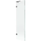 Parawany nawannowe - Mexen Lunar L parawan nawannowy 1-skrzydłowy 50 x 150 cm, transparent, gun metal - 897L-050-000-95-00 - miniaturka - grafika 1