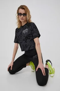 Koszulki i topy damskie - Diadora Diadora t-shirt bawełniany kolor czarny - grafika 1