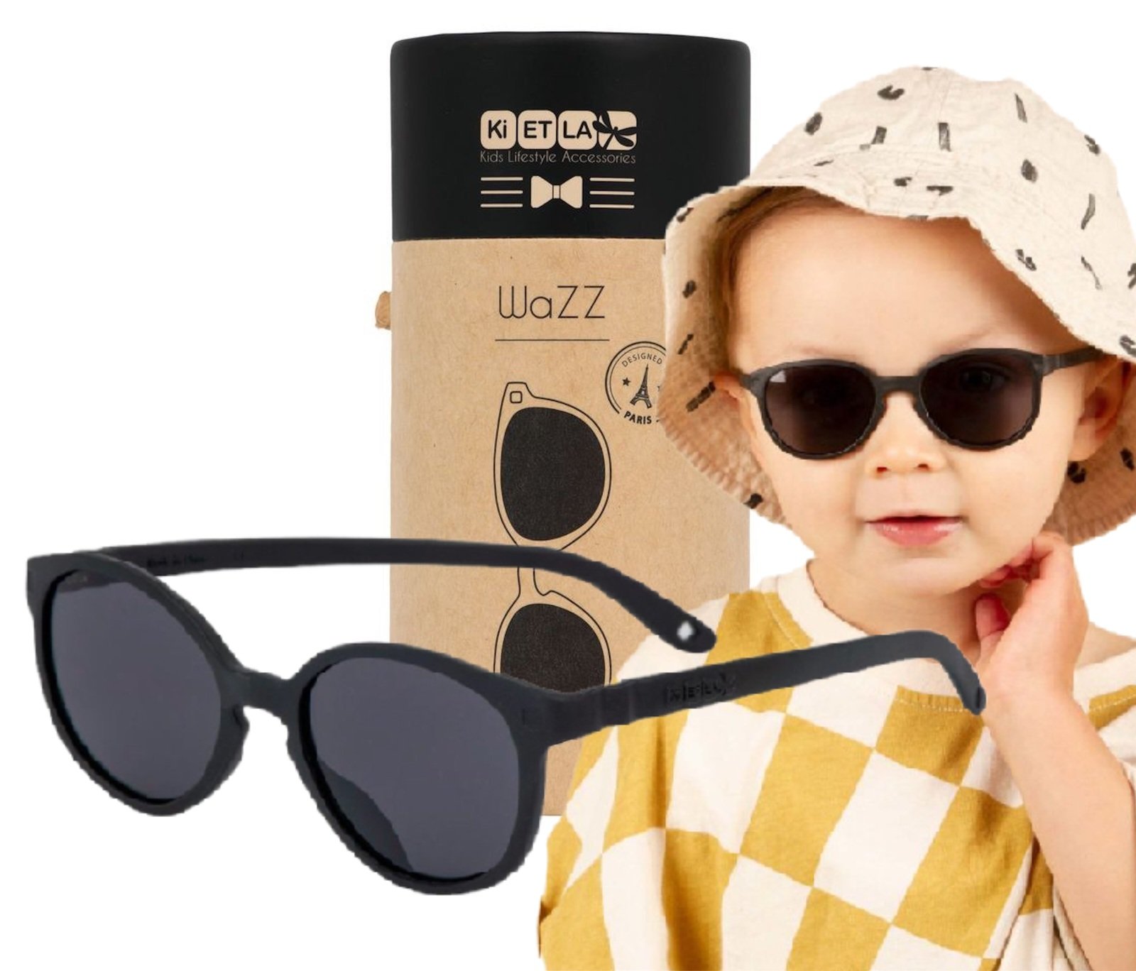 Kietla Okulary Przeciwsłoneczne dla Dziecka Wazz 2-4 lata Uva Uvb Uvc