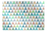 Podnóżki, podpórki, podkładki - Mata pod krzesło Trójkąty geometryczne 140x100 cm - miniaturka - grafika 1