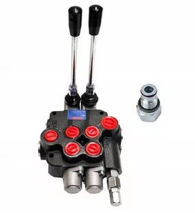 Rozdzielacz hydrauliczny Presko 02P80, 2-sekcyjny+ tuleja ciśnieniowa - Akcesoria do hydrauliki siłowej - miniaturka - grafika 1