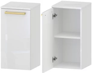 Słupek Łazienkowy ATHOS 35 1D D L- Uchwyt Złoty - Szafki łazienkowe - miniaturka - grafika 1