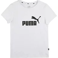 Koszulki dla dziewczynek - Puma Koszulka dziewczęca Ess logo G Czarny 110 587029 - miniaturka - grafika 1