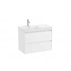 ROCA A851692509 ONA Zestaw łazienkowy UNIK 2 szuflady z umyw asym po lewej 800mm, biała - Szafki łazienkowe - miniaturka - grafika 1