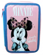 Piórniki - Piórnik podwójny z wyposażeniem MYSZKA MINNIE - miniaturka - grafika 1