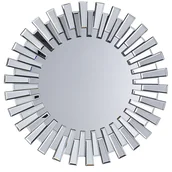 Lustra - Beliani Lustro ścienne srebrne 70 cm CHOLET - miniaturka - grafika 1