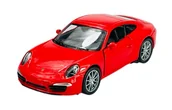 Samochody i pojazdy dla dzieci - WELLY PORSCHE 911 (991) CARRERA S CZERWONY 1:34 SAMOCHÓD NOWY METALOWY MODEL - miniaturka - grafika 1