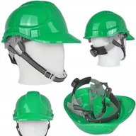 Odzież robocza - KASK OCHRONNY ZIELONY BHP HEŁM BUDOWLANY REGULOWANY - miniaturka - grafika 1