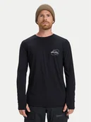 Koszulki męskie - Quiksilver Longsleeve Coastal Run EQYKT04400 Czarny Regular Fit - miniaturka - grafika 1