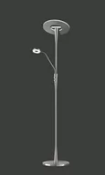 Lampy stojące - Trio Leuchten 422710307 Quebec A, lampa stojakowa, nikiel, 30 Watts, zintegrowana, nikiel matowy 422710307 Quebec - miniaturka - grafika 1